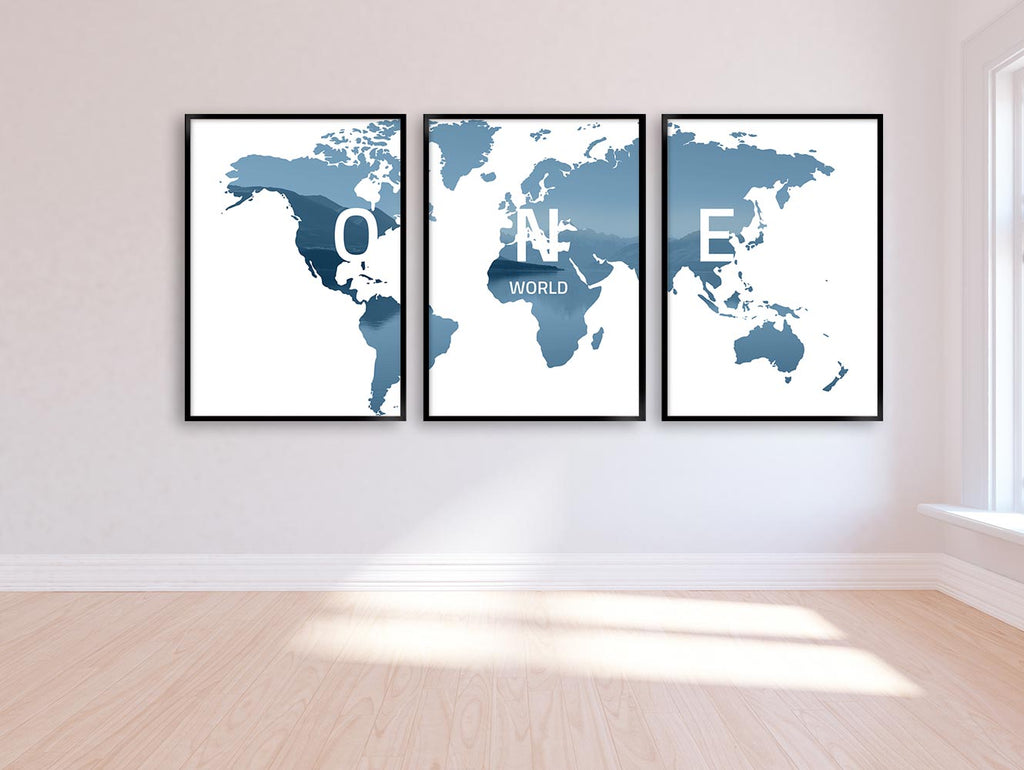 verdenskort lyseblå