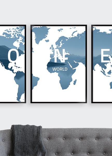 verdenskort lyseblå