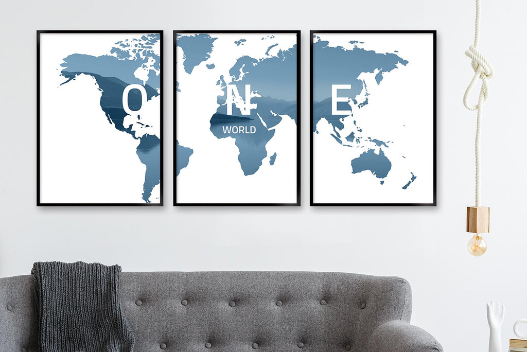 verdenskort lyseblå