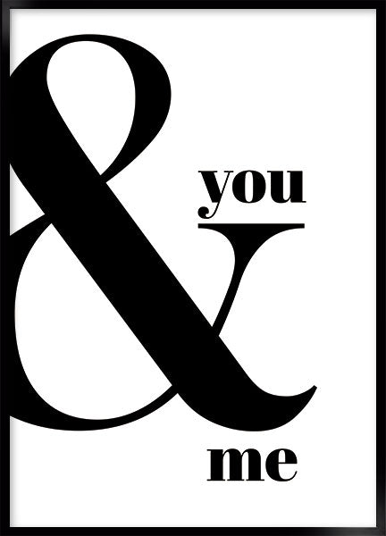 you & me